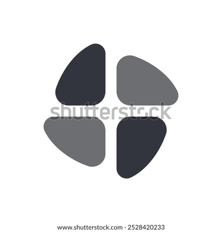 Stone Logo Vector Icon Template Illustration