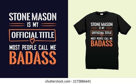 Stone Masson t-shirt design template