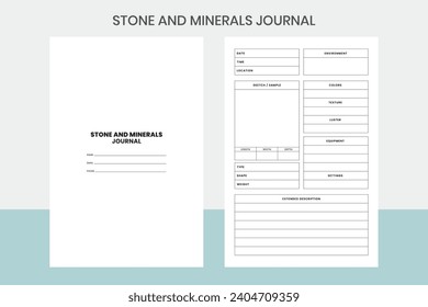 Stone and Minerals Journal Kdp Interior