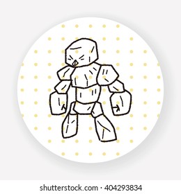stone monster doodle