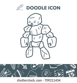 stone monster doodle