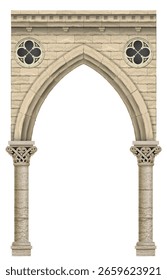 Arco gótico antigo