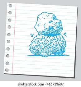 Stone on brain