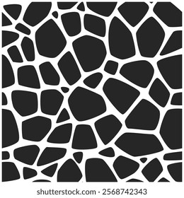 Stone on ground vector mosaic pattern. Vector seamless stone pattern. Pebble mosaic texture. Graphics elements drawing for architecture and landscape design.