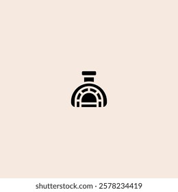 Stone Oven icon flat vector design.