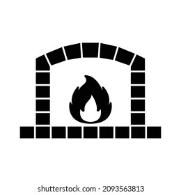 Stone oven icon vector design template.