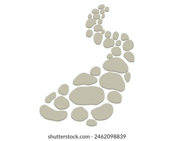 Stone Path Texture Background Illustration