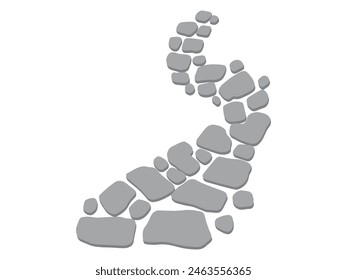 Stone Path Texture Background Illustration