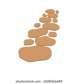 Stone Path Texture Background Illustration