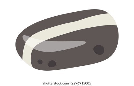 Piedra con patrón Mineral decorativo. Ilustración del vector