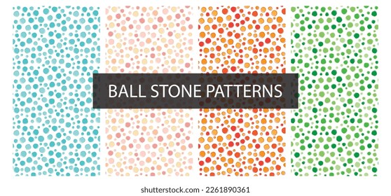 ฺBALL STONE PATTERNS vector  for the design of various products, interior decoration