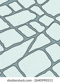 Stone pavement texture cartoon style