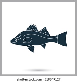 Stone perch icon. Simple design for web and mobile