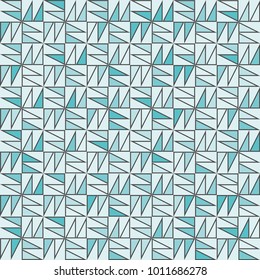 Stone plate paving pattern. Abstract geometric shapes ornament vector illustration. Mosaic tracery texture background.
