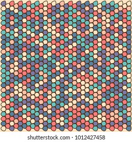Stone plate paving pattern. Abstract geometric shapes ornament vector illustration. Mosaic tracery texture background.