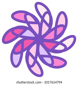 Stone plate paving pattern. Abstract geometric shapes ornament vector illustration. Mosaic tracery texture background.