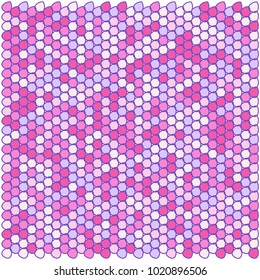 Stone plate paving pattern. Abstract geometric shapes ornament vector illustration. Mosaic tracery texture background.