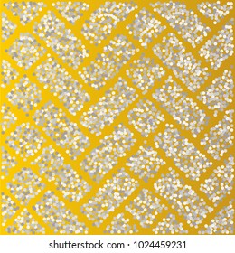 Stone plate paving pattern. Abstract geometric shapes ornament vector illustration. Mosaic tracery texture background.