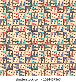 Stone plate paving pattern. Abstract geometric shapes ornament vector illustration. Mosaic tracery texture background.