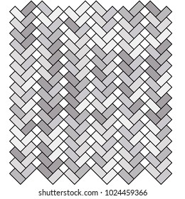 Stone plate paving pattern. Abstract geometric shapes ornament vector illustration. Mosaic tracery texture background.