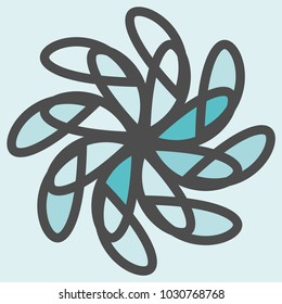 Stone plate paving pattern. Abstract geometric shapes ornament vector illustration. Mosaic tracery texture background.