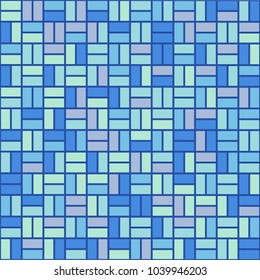 Stone plate paving pattern. Abstract geometric shapes ornament vector illustration. Mosaic tracery texture background.