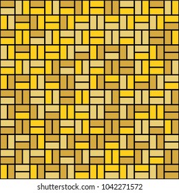 Stone plate paving pattern. Abstract geometric shapes ornament vector illustration. Mosaic tracery texture background.