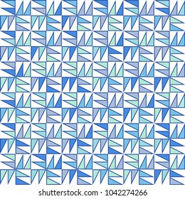 Stone plate paving pattern. Abstract geometric shapes ornament vector illustration. Mosaic tracery texture background.