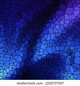 
Stone plate paving  pattern. Abstract geometric colorful shapes ornament vector texture. Blue Pebbls.