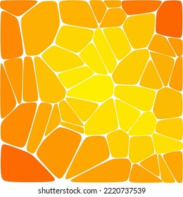 
Patrón de pavimento de placas de piedra. Resumen de formas geométricas coloridas ornamenta textura vectorial. Pebbls amarillos.