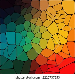 
Stone plate paving  pattern. Abstract geometric colorful shapes ornament vector texture. Color Pebbls.