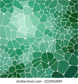 Stone plate paving pattern. Abstract geometric colorful shapes ornament vector texture. Green Pebbls.