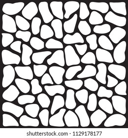 Stone plate paving pattern monochrome background