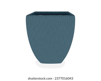 Una olla de piedra sobre un fondo blanco.
