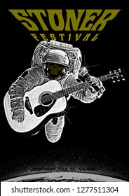 Stone Rock Festival Gig Poster Flyer Template