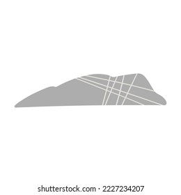 Stone or rock. Hand drawn illustration