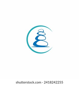 stone rock logo design spa