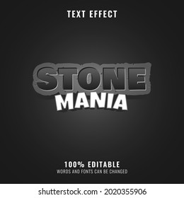 Stone Rock Text Effect For Game Logo Title