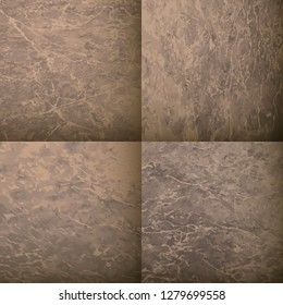 Stone rock. Vector set of textures for decoration