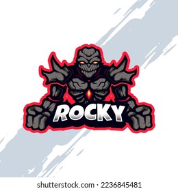 Stone Rocky Giant Monster Mascot