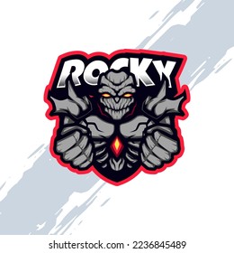 Stone Rocky Giant Monster Mascot
