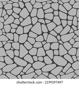 Stone seamless texture. Masonry graphic texture. Mosaic tracery texture. Quality design background. Vector illustration