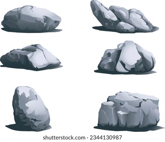 Stone set vector that comes with attractive details download and use immediately.