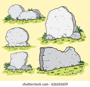 stone sign in the garden