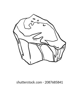 Stone sketch vector illustration art