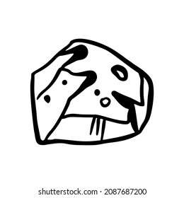 Stone sketch vector illustration art