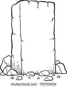 stone slab banner