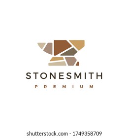 stone smith logo vector icon illustration