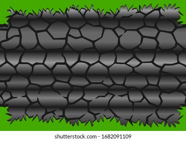 Stone Structure Background with grass Graphic Design