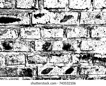 Stone surface. White, black background.